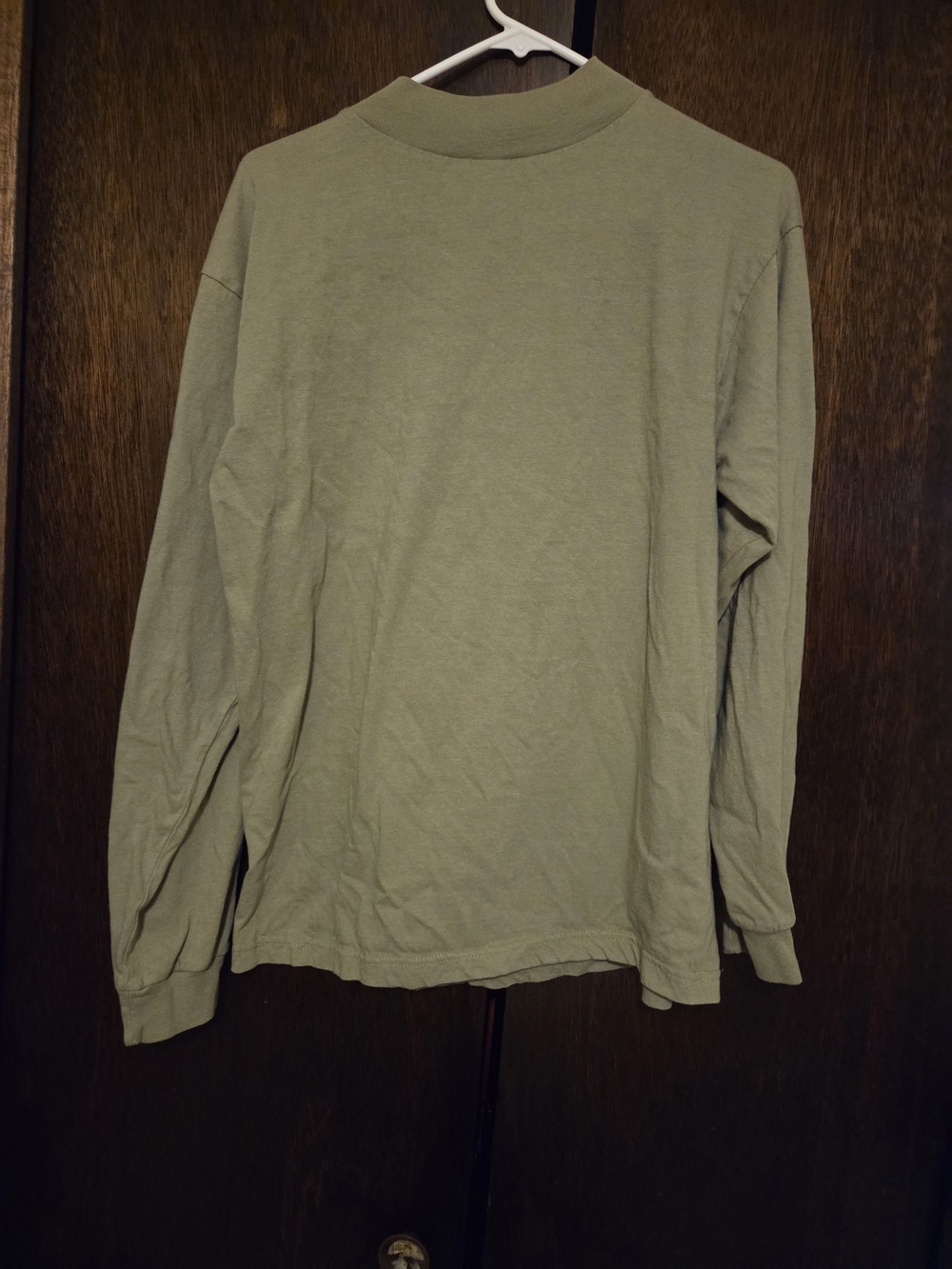 Men's Long Sleeve Crewneck Shirt - Olive